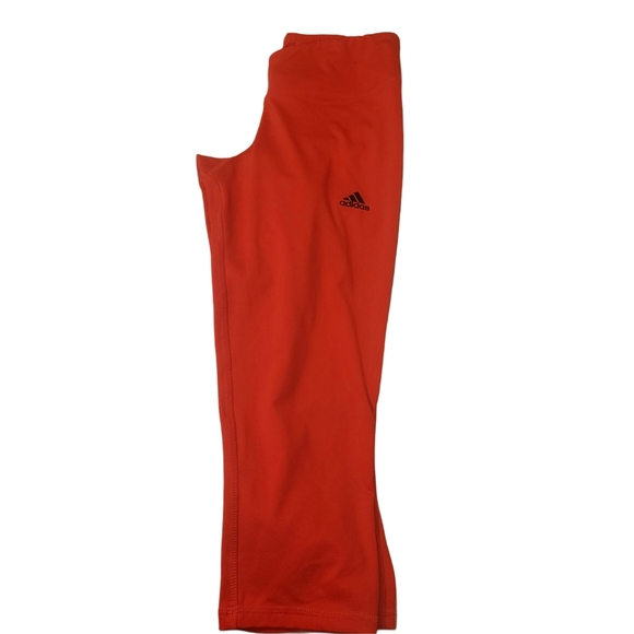 Adidas Women's Coral Cropped Performance Leggings S - Picture 3 of 3